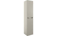 Milano 300mm 2 Door Wall Hung Tall Unit - Matt Latte