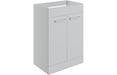 Pulse 590mm Floor Standing 2 Door Basin Unit (No Top) - Grey Gloss