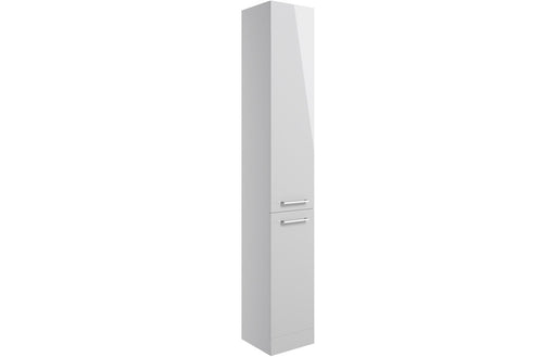 Pulse 350mm Floor Standing 2 Door Tall Unit - Grey Gloss