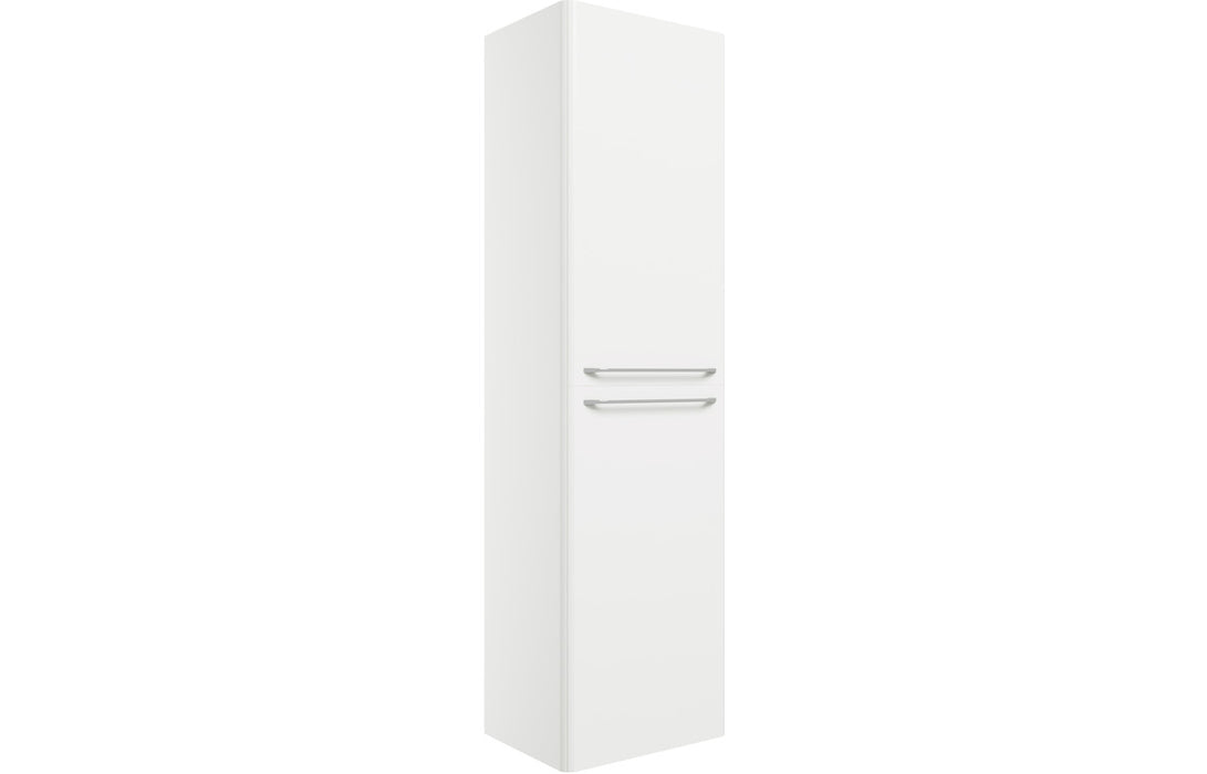Deco 454mm Wall Hung 2 Door Tall Unit - White Gloss