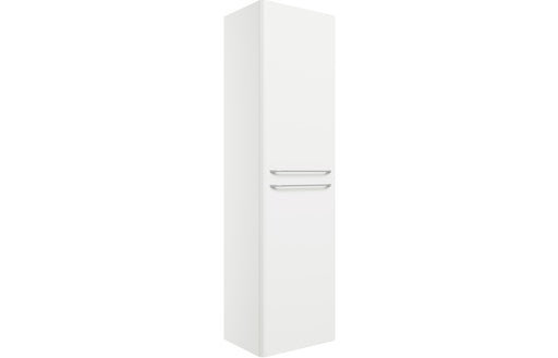 Deco 454mm Wall Hung 2 Door Tall Unit - White Gloss