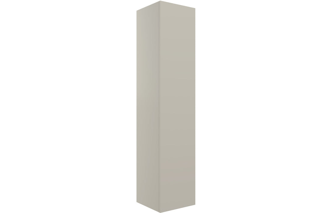 Accent 350mm Wall Hung 1 Door Tall Unit - Matt Latte