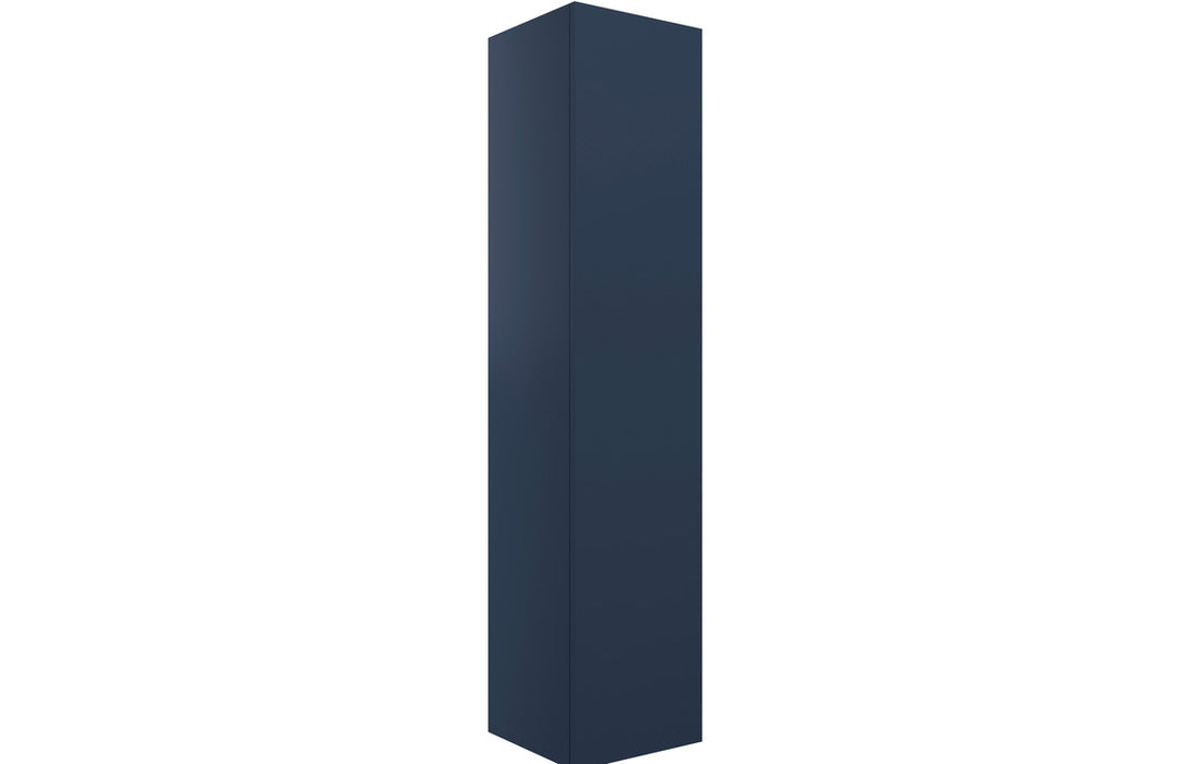 Accent 350mm Wall Hung 1 Door Tall Unit - Matt Deep Blue