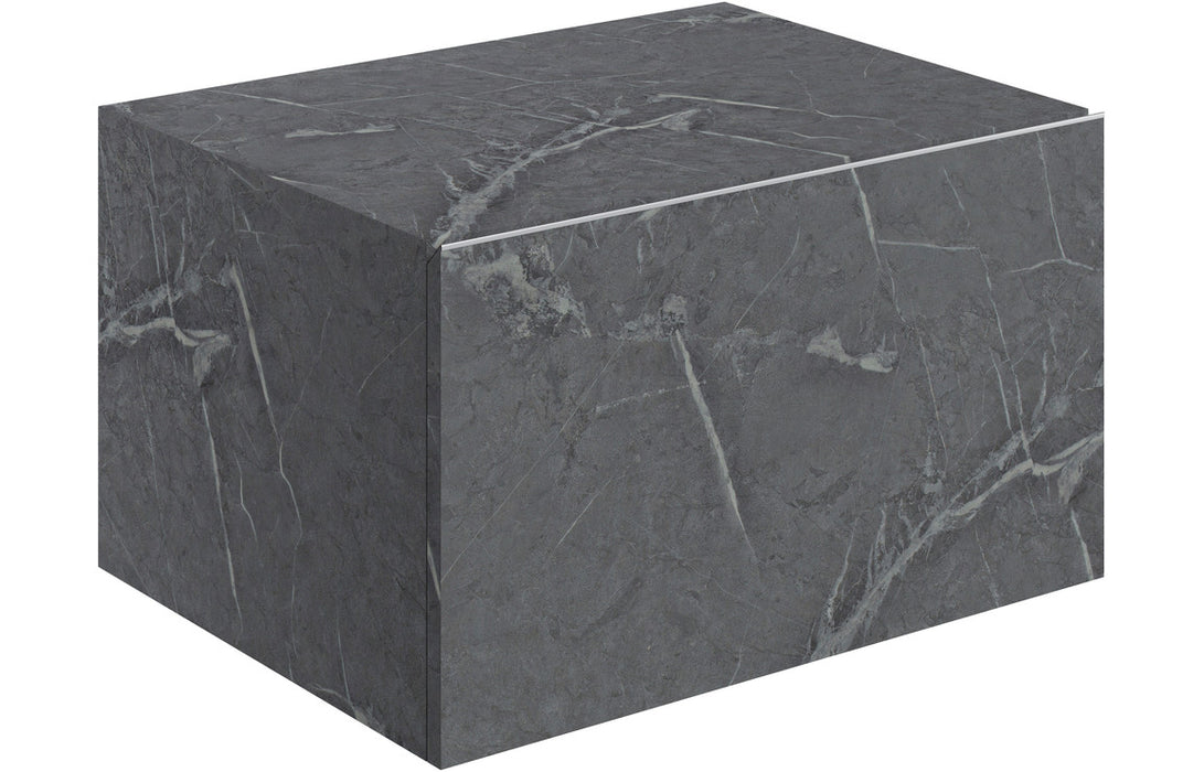 Origin 600mm Wall Hung Storage Drawer - Grey Marble
