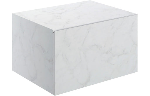 Origin 600mm Wall Hung Storage Drawer - White Marble