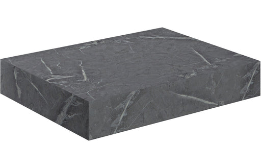 Origin 600mm Wall Hung Basin Shelf - Grey Marble