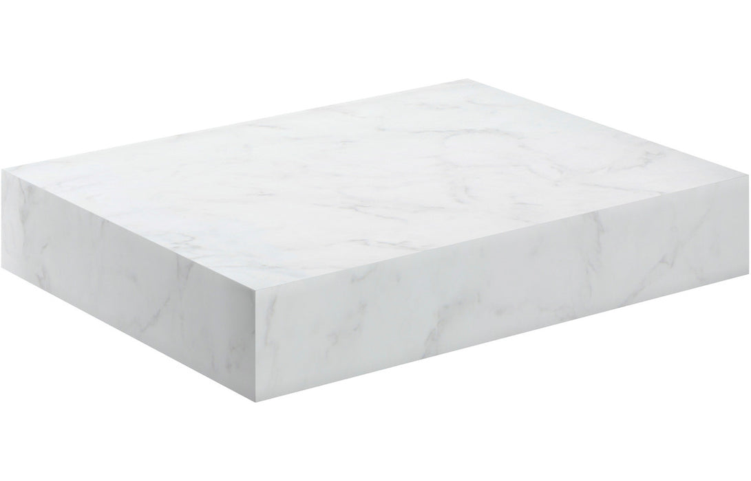 Origin 600mm Wall Hung Basin Shelf - White Marble