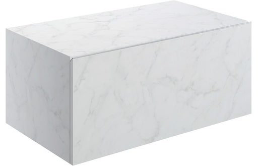 Origin 800mm Wall Hung Storage Drawer - White Marble