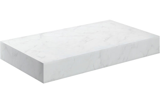 Origin 800mm Wall Hung Basin Shelf - White Marble