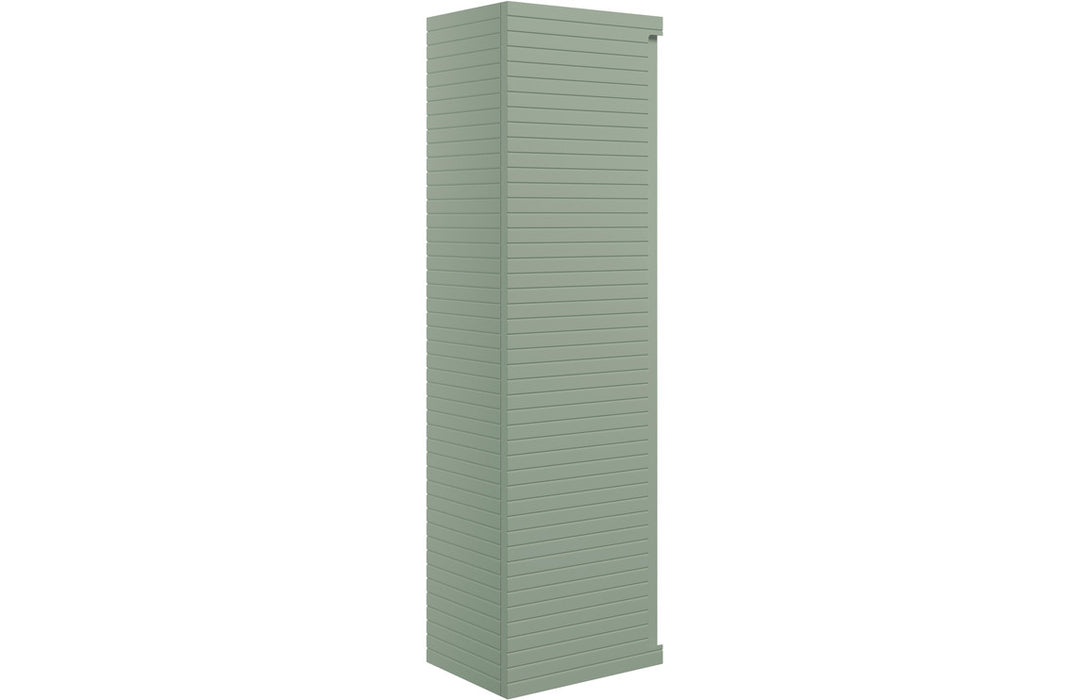 Parallel 350mm Wall Hung 1 Door Tall Unit - Matt Willow Green