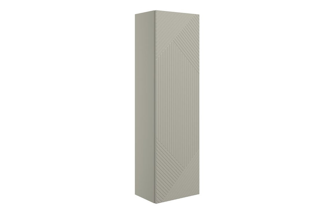 Vario 350mm Wall Hung 1 Door Tall Unit - Matt Oat