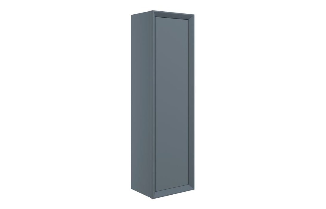Impel 345mm Wall Hung 1 Door Tall Unit - Matt Storm Blue