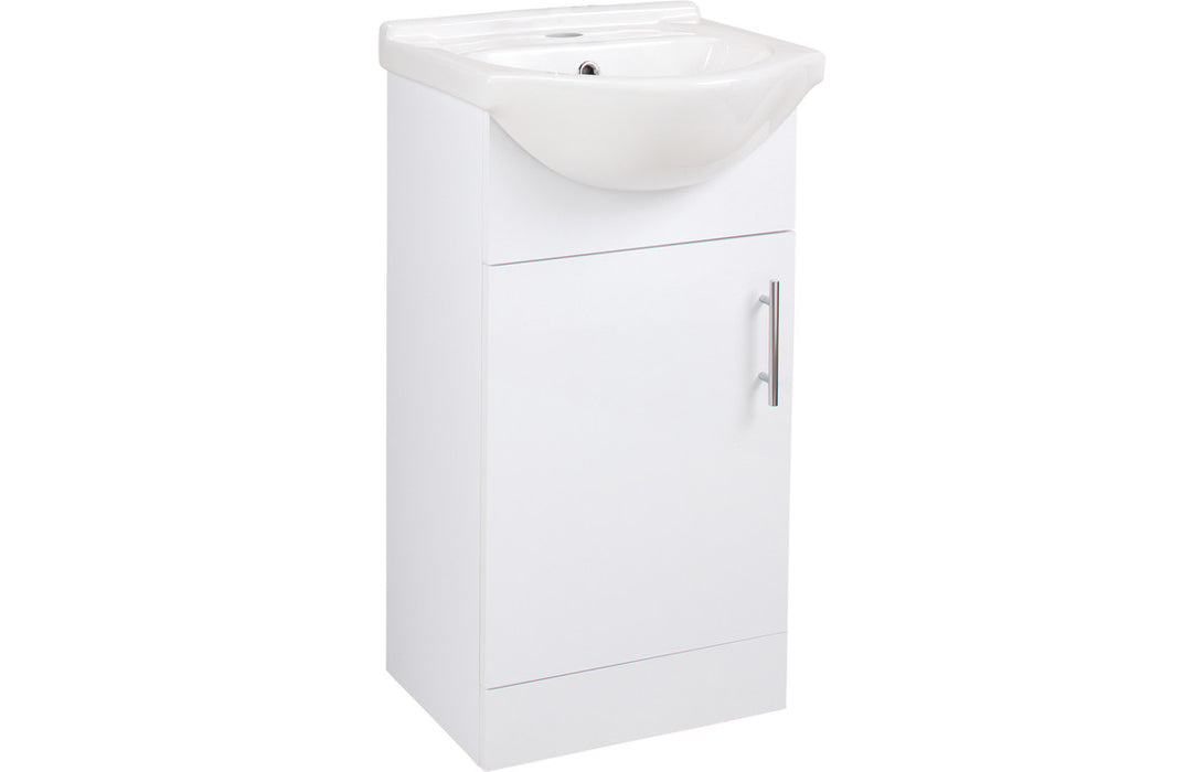 Scena Basin Unit & Basin - White Gloss