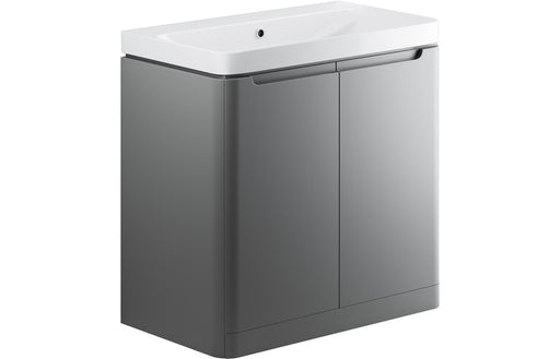 Lavena 805mm 2 Door Floor Standing Basin Unit - Matt Grey