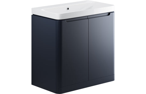 Lavena 805mm 2 Door Floor Standing Basin Unit - Matt Indigo