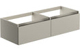 Milano 1200mm Wall Hung Basin Unit Run (No Top) - Matt Latte