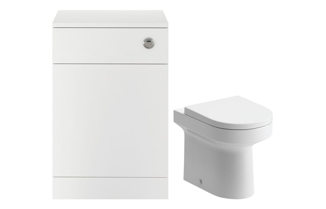 Scena 500mm WC Unit & BTW Pan Pack - White Gloss