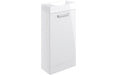 Pulse 410mm Floor Standing 1 Door Basin Unit & 1TH Basin - White Gloss