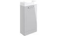Pulse 410mm Floor Standing 1 Door Basin Unit & 1TH Basin - Grey Gloss