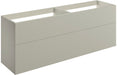 Accent 1180mm Wall Hung 4 Drawer Basin Unit (No Top) - Matt Latte