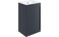 Terra 510mm Floor Standing Unit Inc. Basin - Matt Indigo Blue