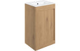 Terra 510mm Floor Standing Unit Inc. Basin - Seville Oak
