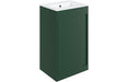 Terra 510mm Floor Standing Unit Inc. Basin - Matt Conifer Green