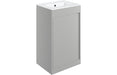 Terra 510mm Floor Standing Unit Inc. Basin - Matt Light Grey