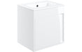 Terra 510mm Wall Hung Unit Inc. Basin - White Gloss