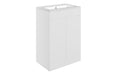 Accent 610mm Floor Standing 2 Door Basin Unit & Basin - Matt White
