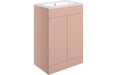 Accent 615mm Floor Standing 2 Door Basin Unit & 1TH Basin - Matt Antique Rose