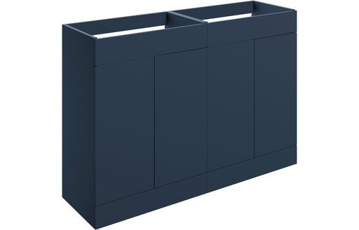 Accent 1180mm Floor Standing 4 Door Basin Unit (No Top) - Matt Deep Blue