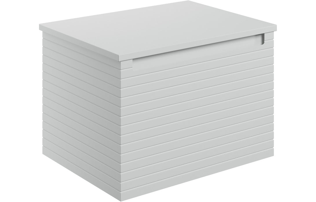 Parallel 600mm Wall Hung 1 Drawer Basin Unit & Worktop - Matt Mineral Grey