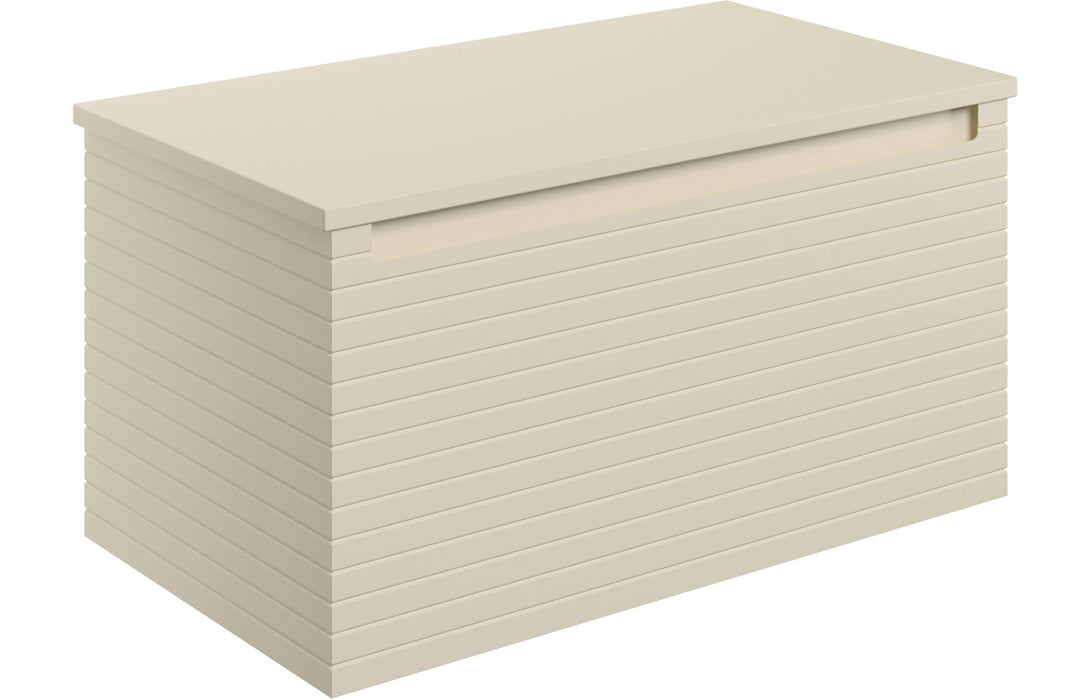 Parallel 800mm Wall Hung 1 Drawer Basin Unit & Worktop - Matt Cotton