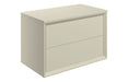 Impel 800mm Wall Hung 2 Drawer Basin Unit & Top - Matt Cotton
