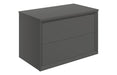 Impel 800mm Wall Hung 2 Drawer Basin Unit & Top - Matt Clay