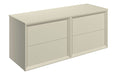 Impel 1200mm Wall Hung 4 Drawer Basin Unit Run & Top - Matt Cotton