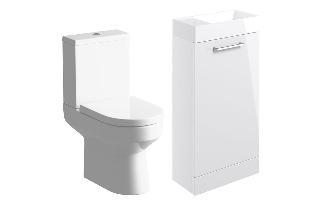 Pulse 410mm F/S Basin Unit & C/C Toilet Pack