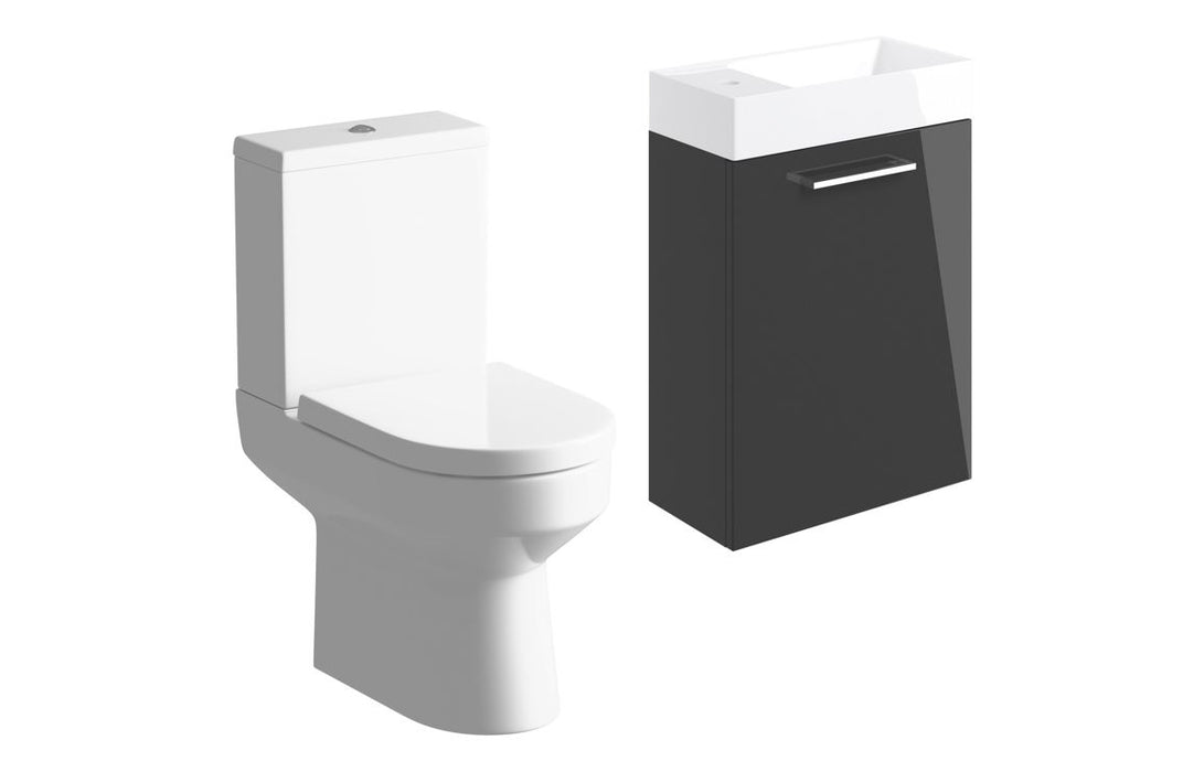 Pulse 410mm W/H Basin Unit & C/C Toilet Pack