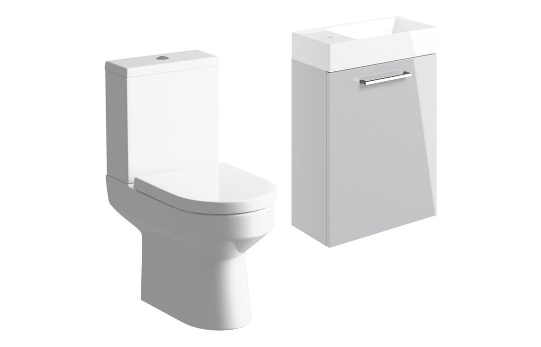 Pulse 410mm W/H Basin Unit & C/C Toilet Pack