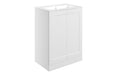 Windsor 615mm Floor Standing 2 Door Basin Unit & Basin - Matt White