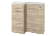 Verona 900mm F/S L-Shape Pack & Basin - Oak