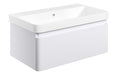 Celeste 805mm Wall Hung 1 Drawer Basin Unit & Basin - Matt White