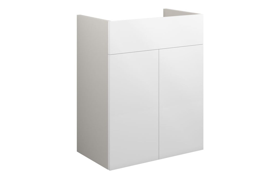 Eton 500mm Standard Basin Unit - White Gloss