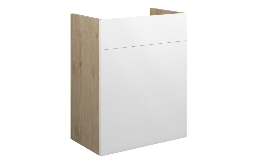Eton 500mm Standard Basin Unit - White Gloss