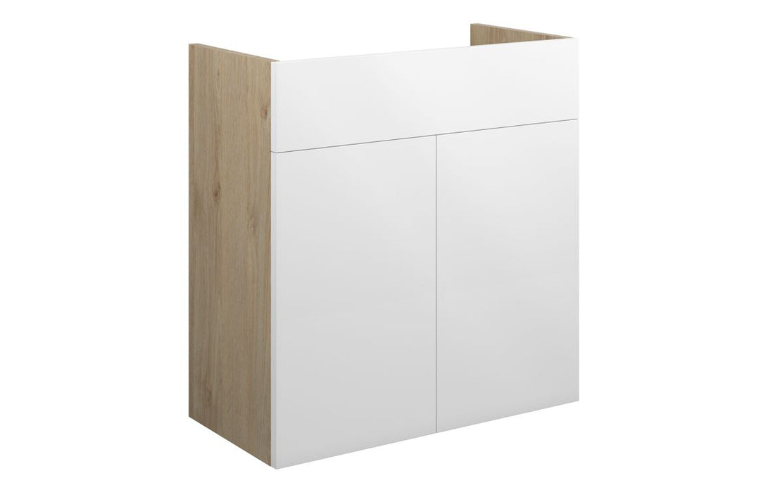 Eton 600mm Standard Basin Unit - White Gloss