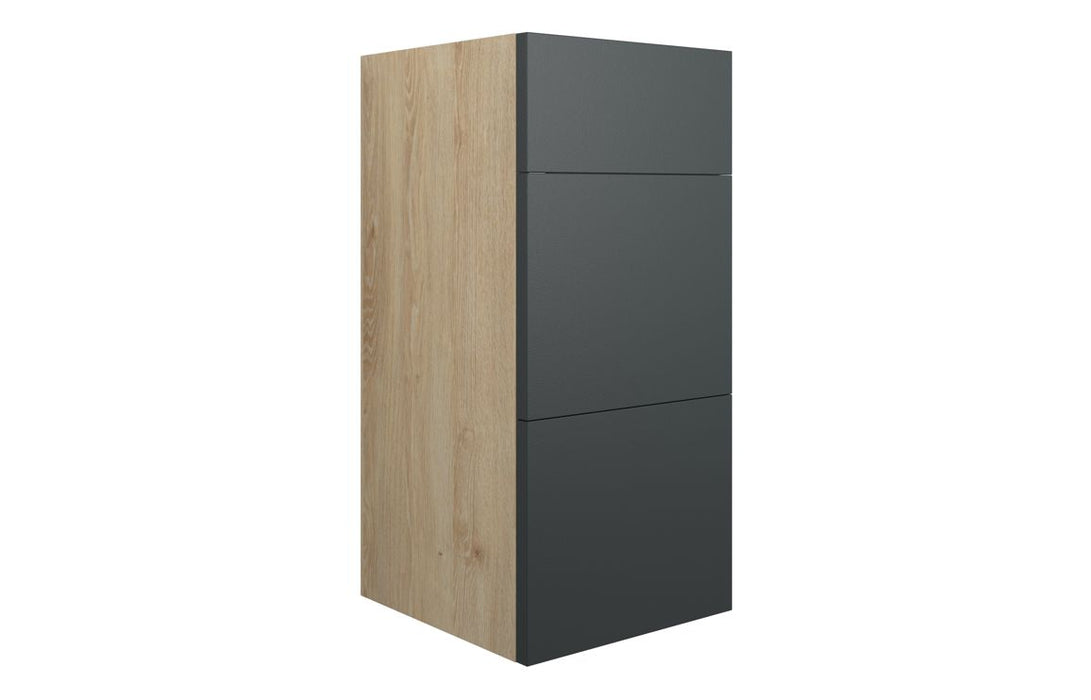 Eton 300mm Standard 3 Drawer Unit - Matt Graphite Grey