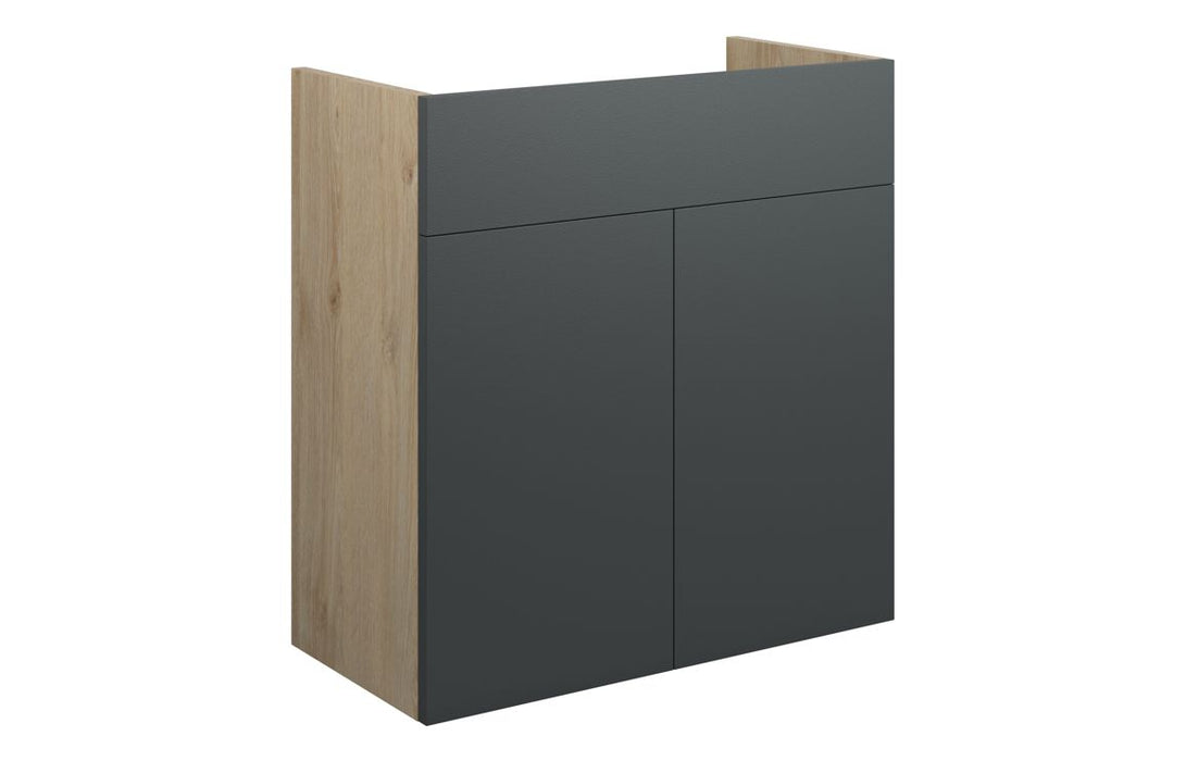 Eton 600mm Standard Basin Unit - Matt Graphite Grey