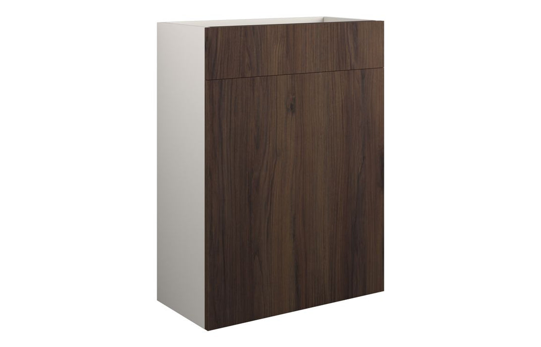 Eton 600mm Standard WC Unit - Warm Walnut