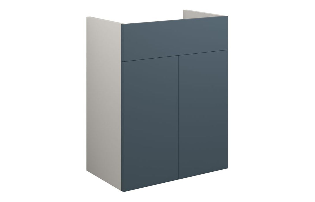 Eton 500mm Standard Basin Unit - Matt Arley Blue
